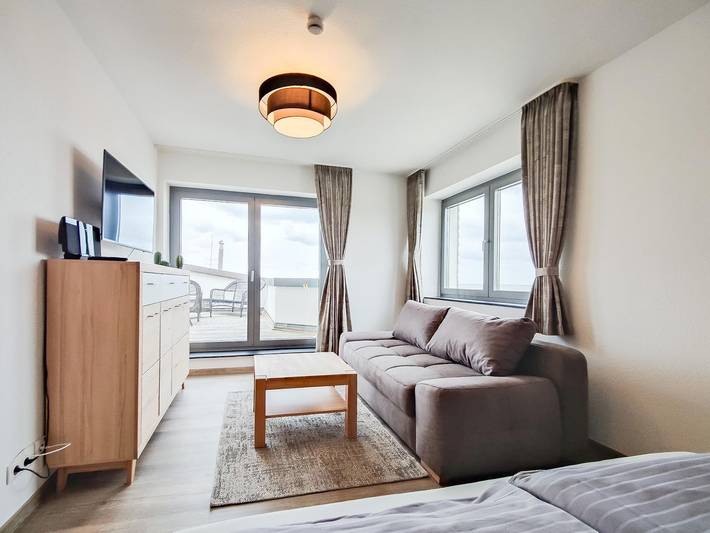 Ferienwohnung für 3 Personen, mit Terrasse und Ausblick in Norderney Nordstrand