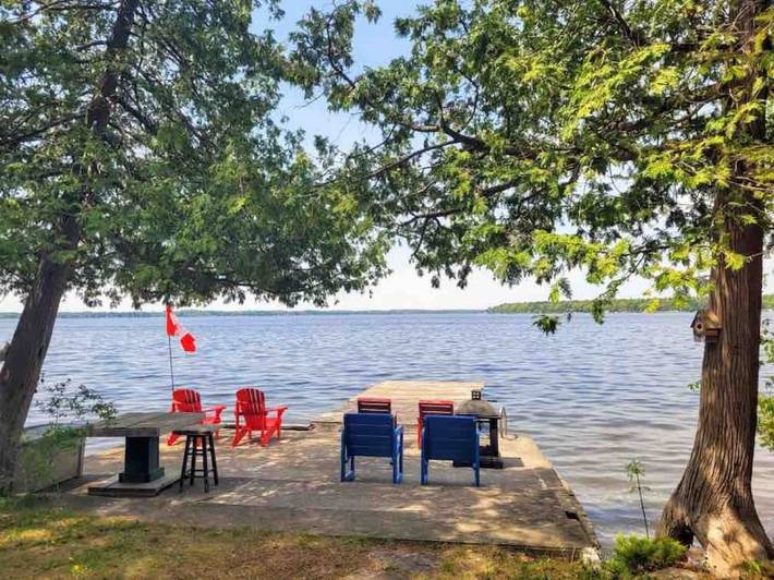 Holiday rental for 8 people, with lake view and balcony as well as garden, child-friendly in Ontario