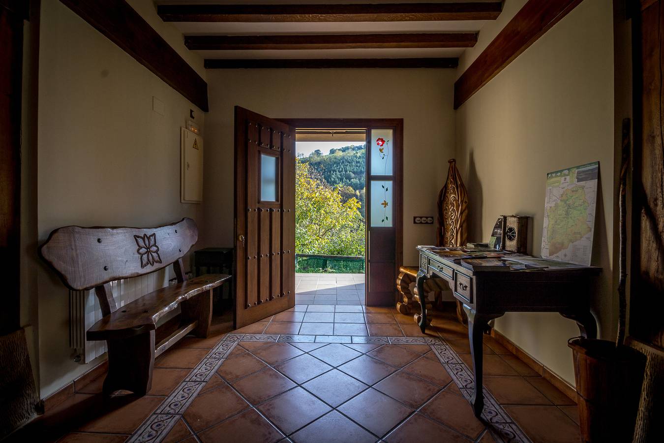 Chambre Double avec vue sur la montagne, jardin partagé et Wi-Fi in Karrantza Harana, Chaîne Cantabrique