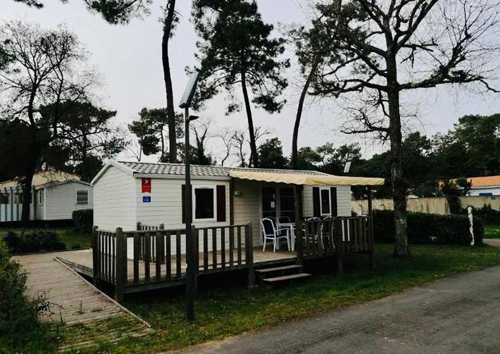 Camping pour 6 personnes, avec bassin pour enfant ainsi que piscine et terrasse, animaux acceptés à Longeville-sur-Mer - 4