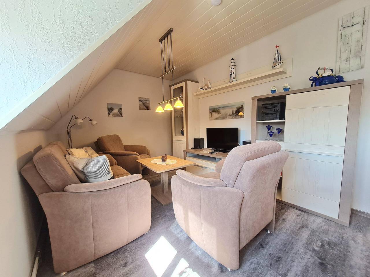 Ganze Ferienwohnung, Ferienwohnung  Steen mit 2 Schlafräumen in St. Peter-Ording, Eiderstedt