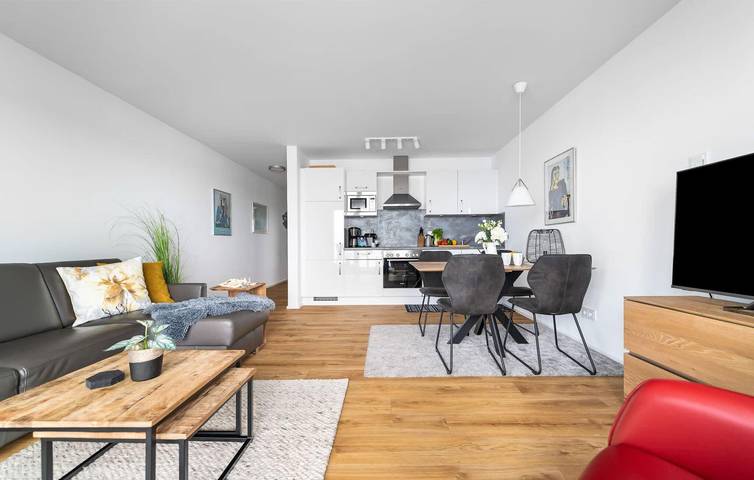 Ganze Ferienwohnung, Apartment mit Meerblick, Terrasse, TV, WiFi und Parkplatz in Olpenitz, Kappeln