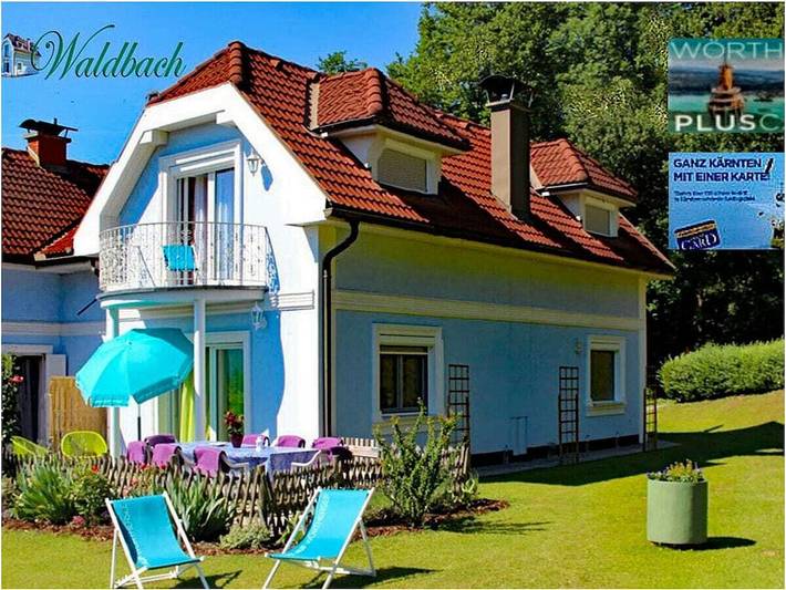 Ferienhaus für 4 Personen, mit Balkon und Terrasse sowie Garten