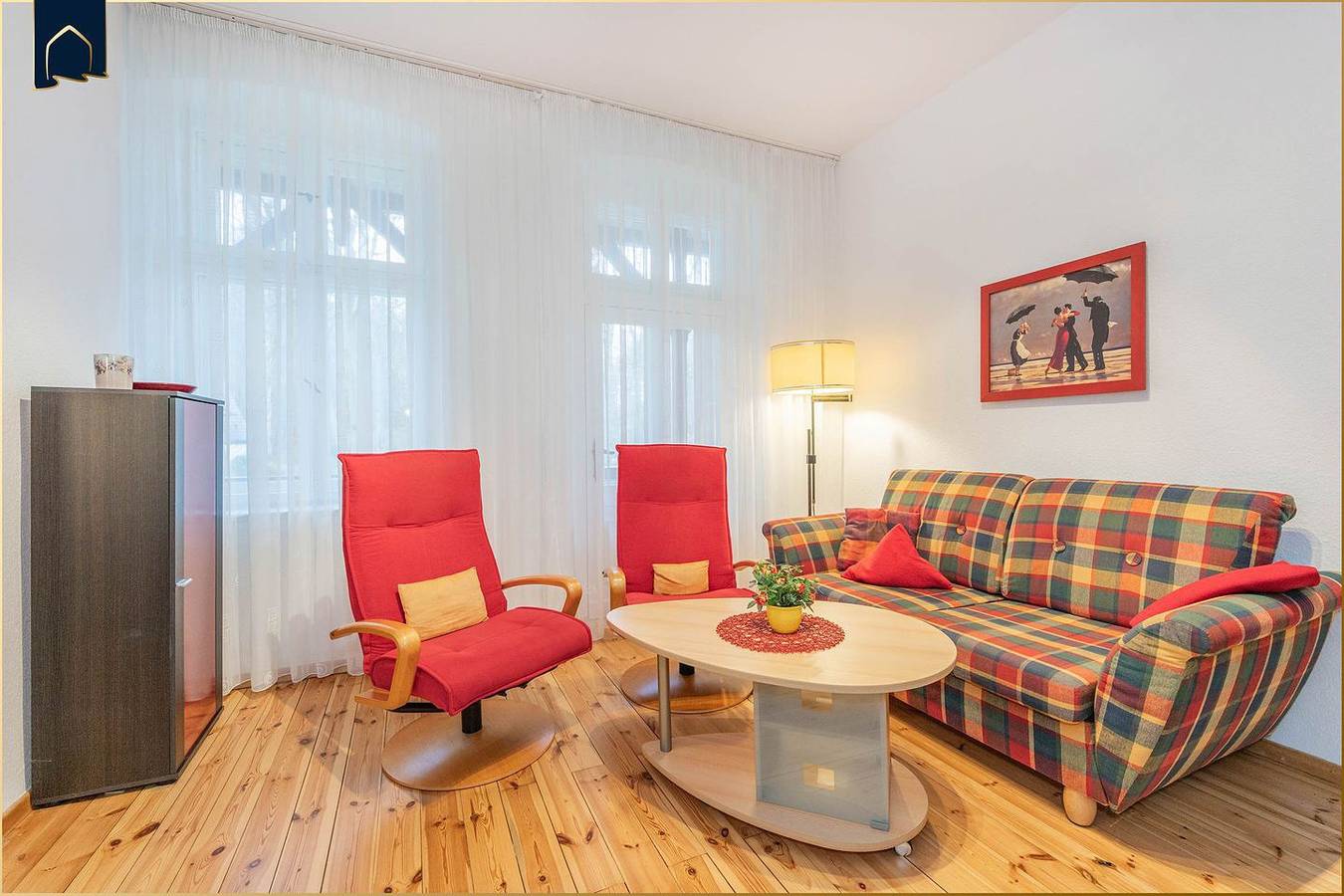 Apartamento entero, Waldfriede – Ferienwohnung Rot mit Balkon, Wlan & nah am Sandstrand in Bansin, Heringsdorf