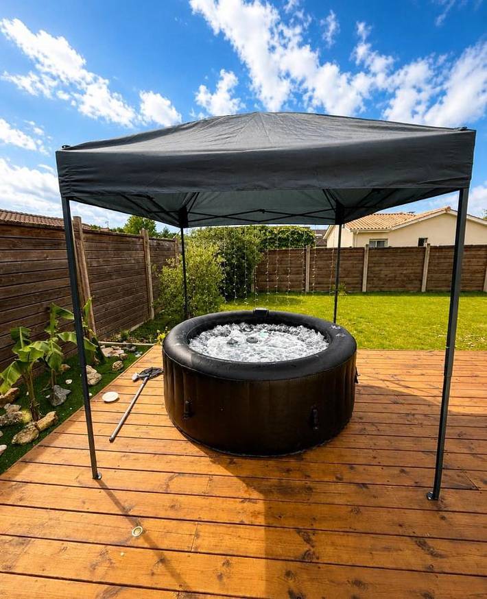 Location de vacances pour 6 personnes, avec piscine ainsi que jacuzzi et jardin à Saint-Jean-d'Illac - 3