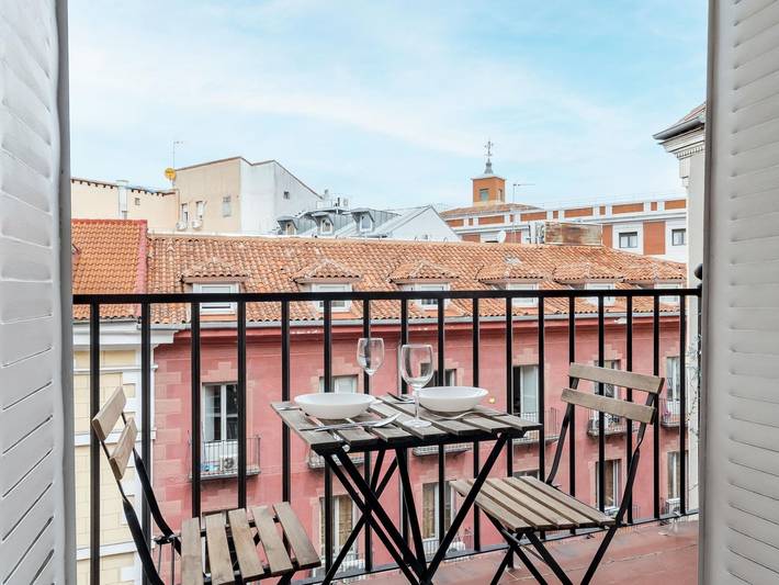 Studio dla 2 osób, z balkon w Madryt