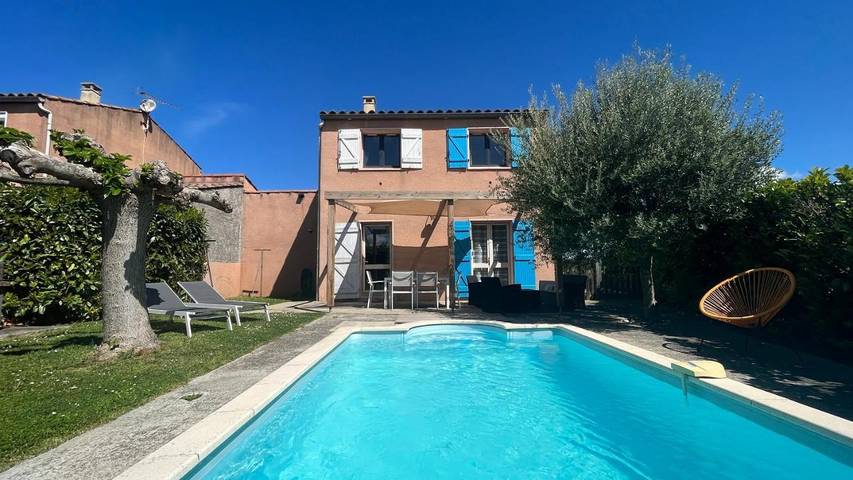 Maison de vacances pour 8 personnes, avec piscine et jardin