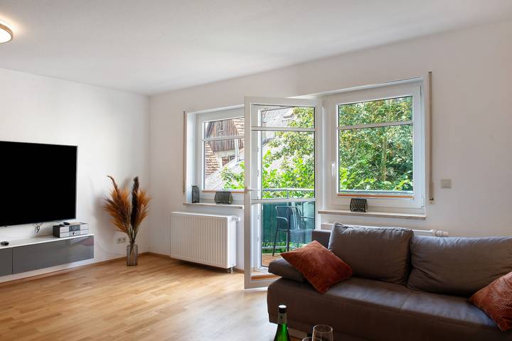 Entire apartment, Apartment 'Ferienwohnung Am Obertor' with Balcony and Wi-Fi in Pfullendorf, Region Bodensee-Oberschwaben