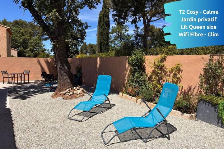 Gîte pour 4 personnes, avec jardin à Belcodène