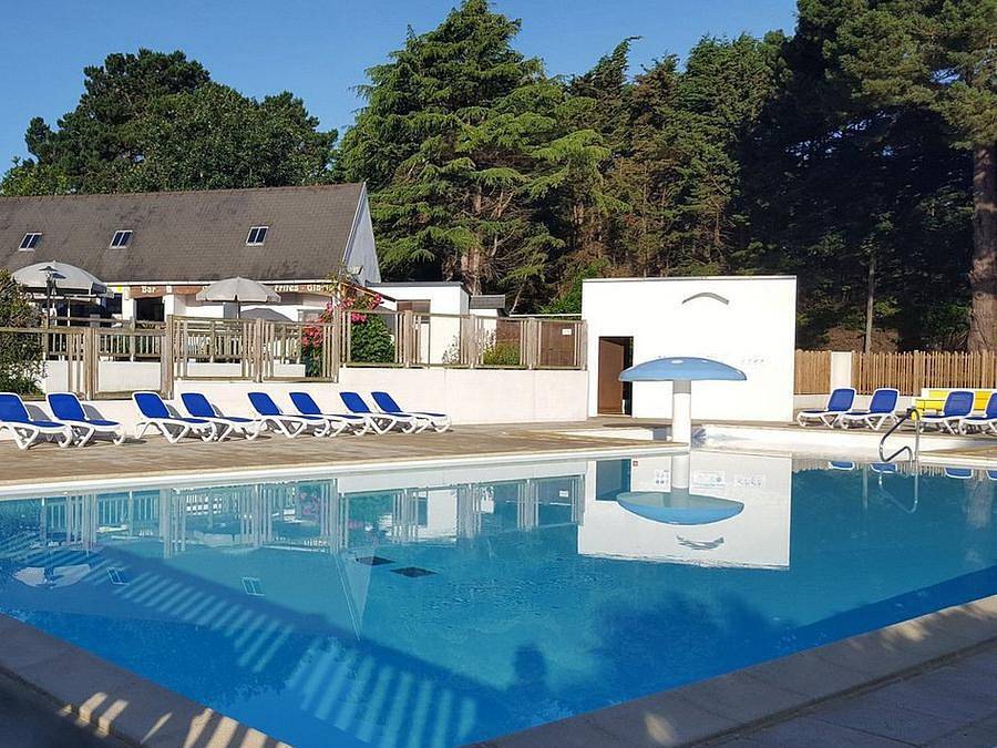 Flower Camping le Port de la Chaîne - Mobilheim 2 personen - Standard 20m² (1 Zimmer) + integrierte Terrasse in Pleubian, Rosa Granitküste