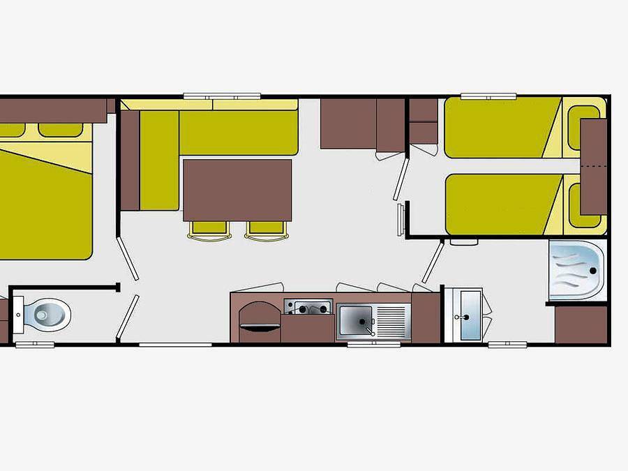 Camping Les Loges - Mobilheim 4 personen - 18 M² in Nonette, Besse-et-Saint-Anastaise und Umgebung