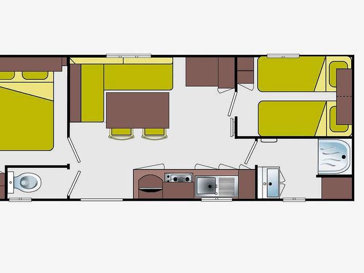Camping Les Loges - Mobilheim 4 personen - 18 M² in Nonette, Besse-et-Saint-Anastaise und Umgebung
