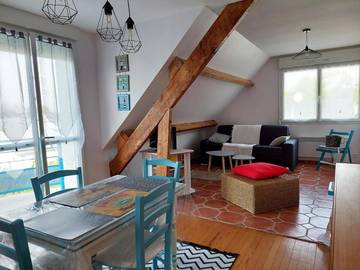 Gîte pour 3 personnes, avec balcon et vue à Beg Meil