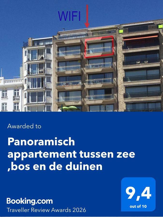 Vakantieappartement voor 5 personen, met uitzicht en terras in De Panne