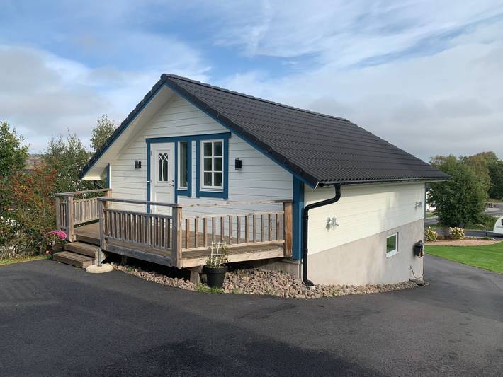 Bungalow für 4 Personen, mit Terrasse und Garten sowie Ausblick in Südschweden