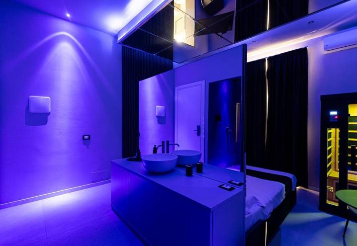 B&b für 2 Personen, mit Balkon und Terrasse sowie Whirlpool und Sauna in Palermo - 4