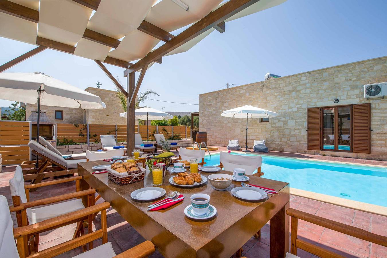 Villa per 6 persone con terrazza in Mesi, Rethymno e dintorni