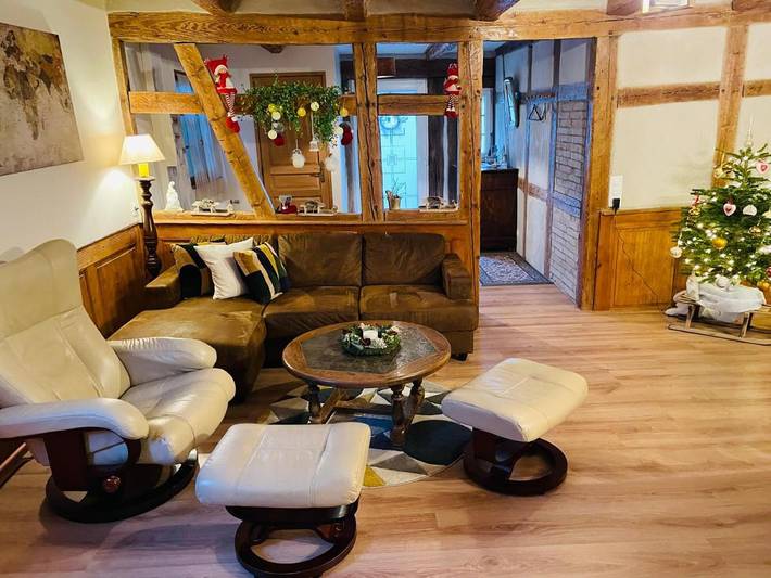 Gîte pour 7 personnes, avec vue ainsi que jardin et piscine, animaux acceptés dans Fessenheim-le-Bas