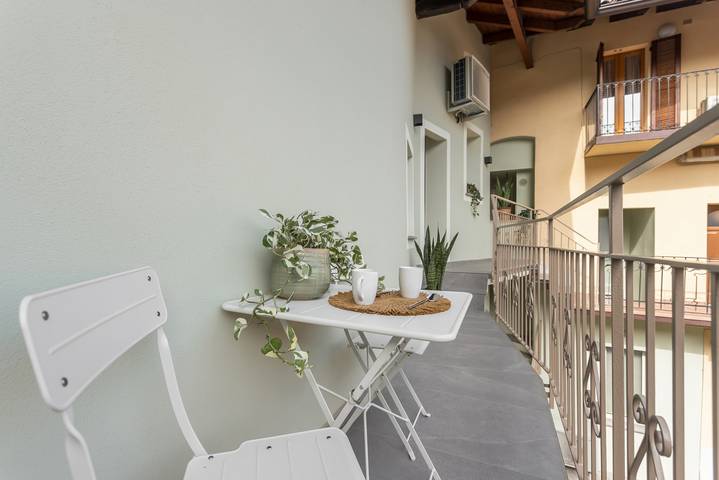 Apartamento entero, Apartamento de vacaciones para 4 personas con balcón/terraza in Treviglio, Provincia de Bergamo