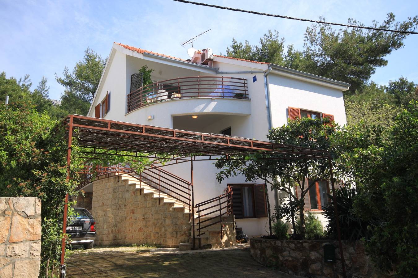 Ganze Wohnung, Studio Appartement mit Terrasse und Meerblick Zavala (Hvar) -a in Zavala, Hvar