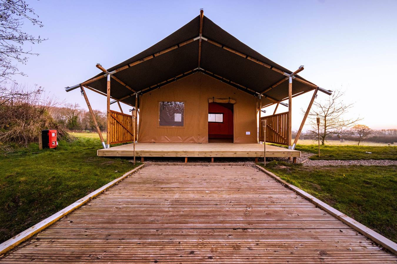 Arcadia Safari Tent in private 5 acre field in Wrexham region