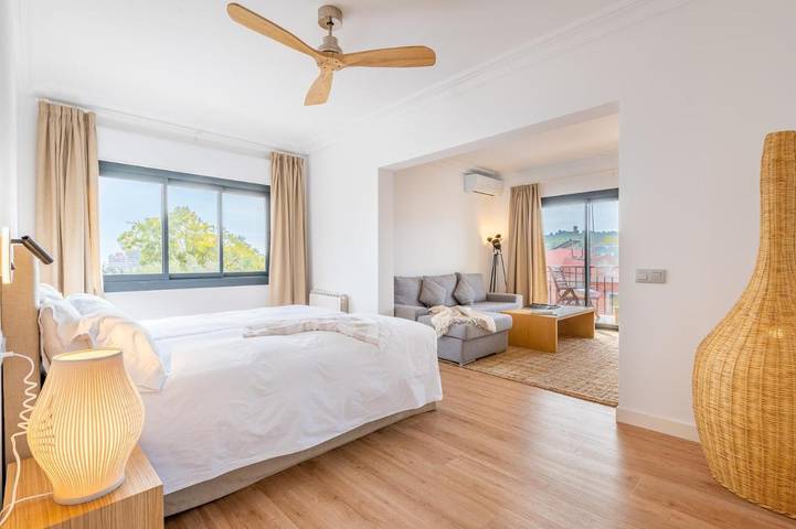 Villa für 6 Personen, mit Balkon und Terrasse sowie Garten und Ausblick in Palma - 4