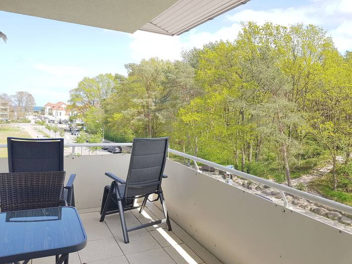Ferienwohnung für 5 Personen, mit Balkon und Seeblick, kinderfreundlich in Karlshagen