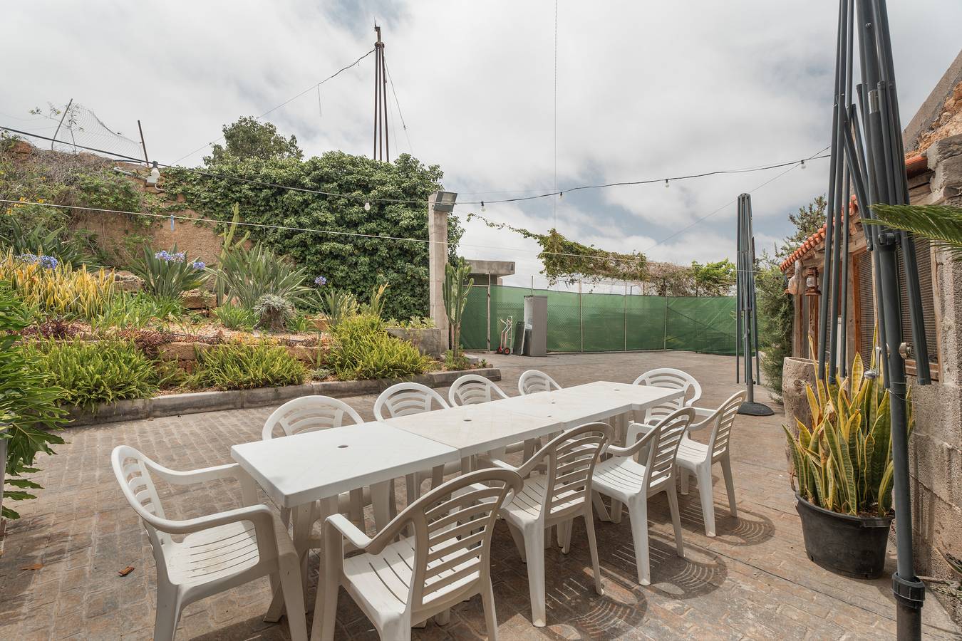 Férias na 'Casa Cueva Anajos' com vista para o mar, terraço partilhado e jardim privado in El Río, Arico