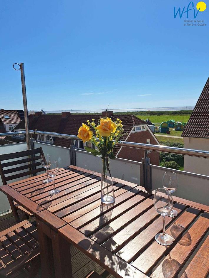 Ferienwohnung für 4 Personen, mit Balkon und Garten auf Juist