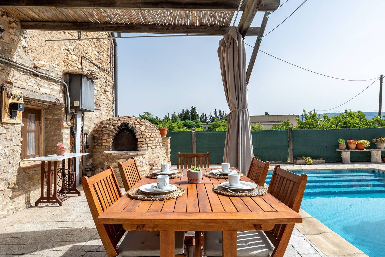 Casa de vacaciones 'Lo Molí De La Jòrdia' con piscina privada, Wi-Fi y aire acondicionado in Tierras del Ebro, Provincia de Tarragona
