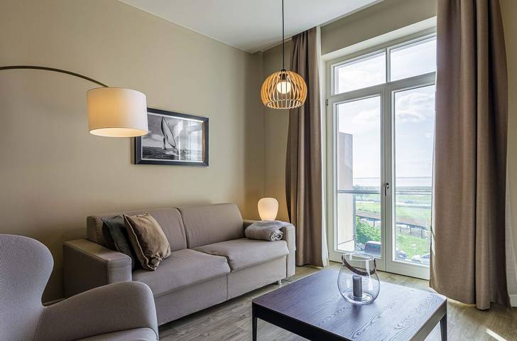 Vakantiewoning voor 3 personen, with uitzicht op het meer and balkon as well as sauna in Wustrow