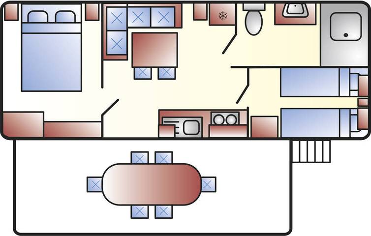 Location de vacances pour 5 personnes, avec piscine à Grado - 2