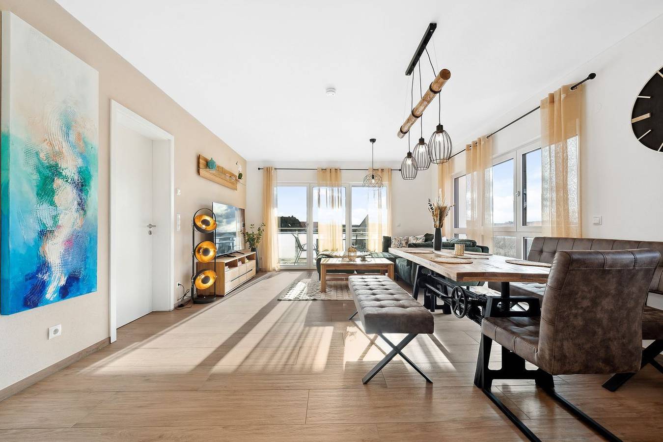 Ganze Wohnung, Exklusives Lifestyle Apartment Boho in Muhr am See mit moderner Ausstattung in Muhr am See, Fränkisches Seenland