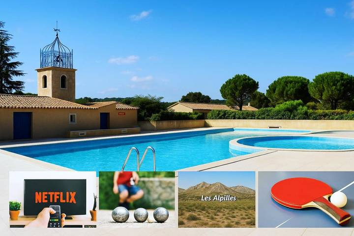 Maison de vacances pour 4 personnes, avec jardin et piscine