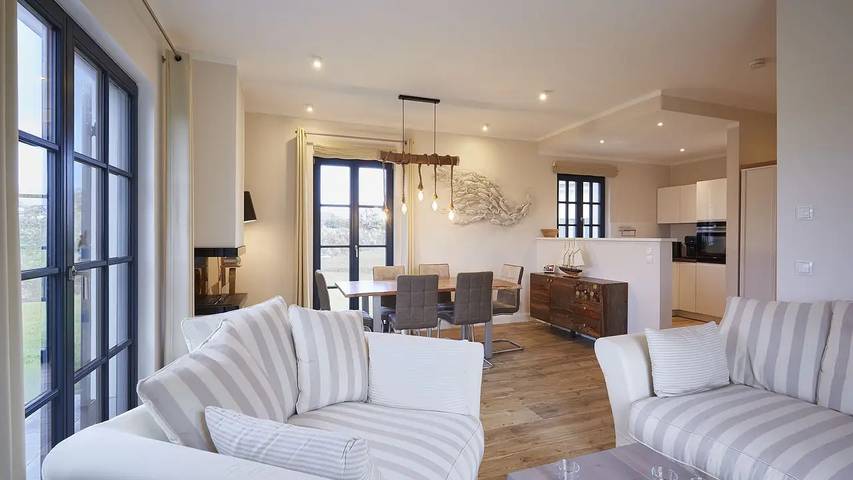 Ferienhaus für 6 Personen, mit Sauna und Pool sowie Garten und Terrasse, mit Haustier in Dranske