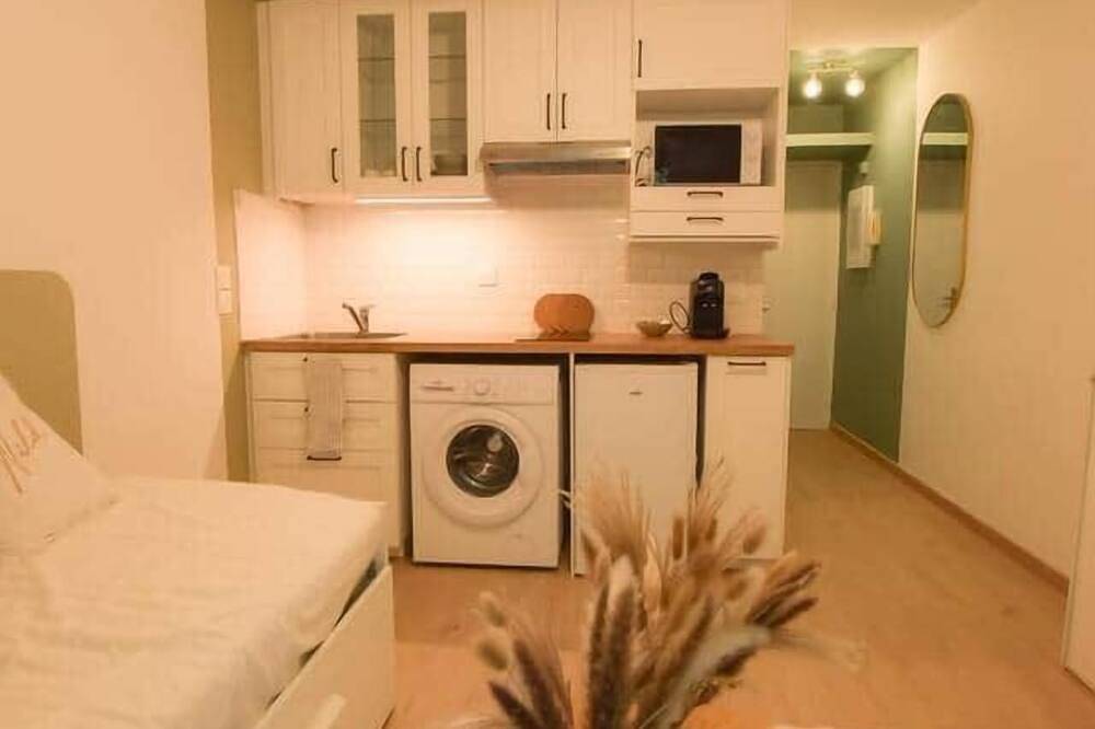 Appartement entier, L'ombelle - Studio vert d'eau avec petit extérieur in Darnétal, Région de Rouen