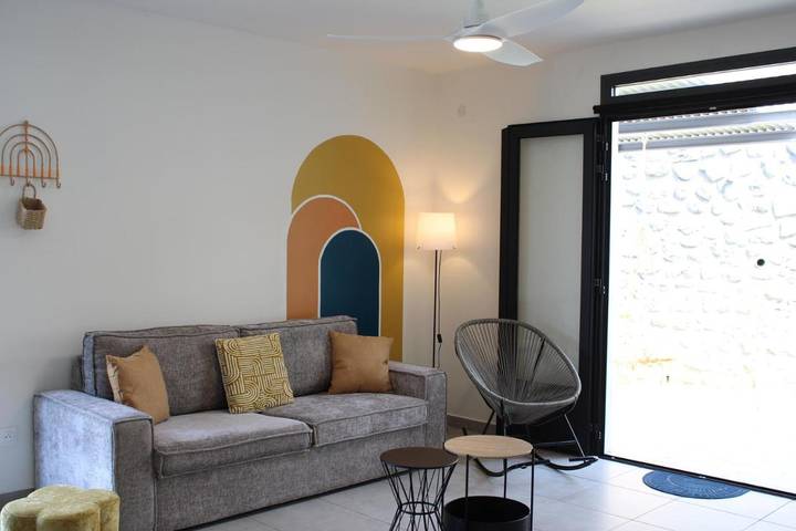 Appartement de vacances pour 6 personnes, avec terrasse ainsi que vue et jardin