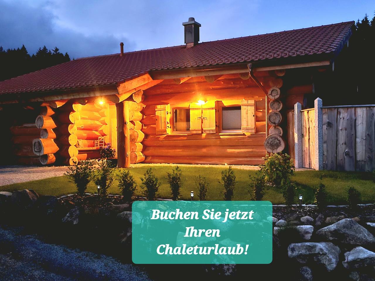 Chalet Enzian Bayerwald - Chalet, 72qm, mit Sauna und Whirlpool im Garten in Arnbruck, Ostbayern