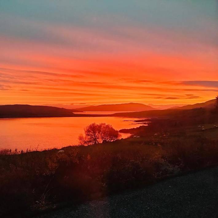 Camping für 2 Personen, mit Garten und Ausblick auf Skye
