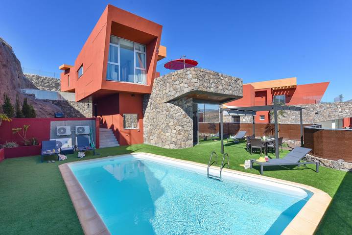 Villa für 6 Personen, mit Terrasse und Garten in Salobre Golf