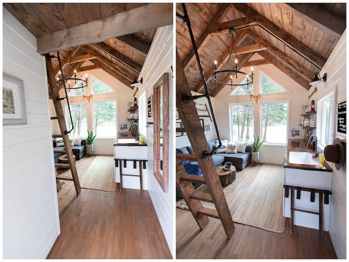 Log cabin for 2 people, with terrace in Texas