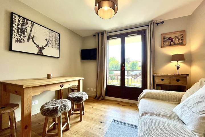Studio pour 4 personnes, avec balcon et vue, adapté aux familles