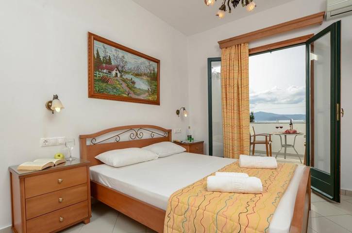 Appartement de vacances pour 2 personnes, avec balcon ainsi que jardin et vue
