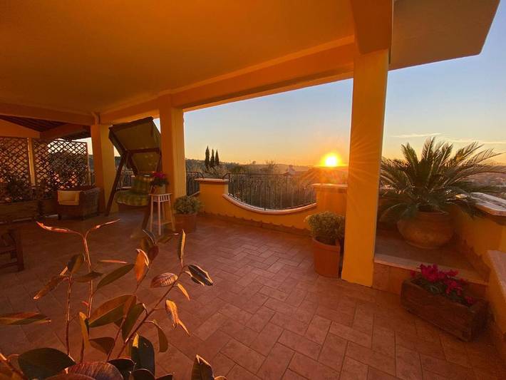 Maison d’hôte pour 4 personnes, avec Terrasse ainsi que Jardin et Vue à Monterotondo