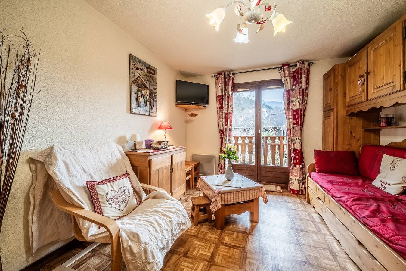 Estudio entero, Apartamento estudio 'Morillon - 4 Personnes' con vistas a la montaña y balcón in Station de Morillon, Morillon