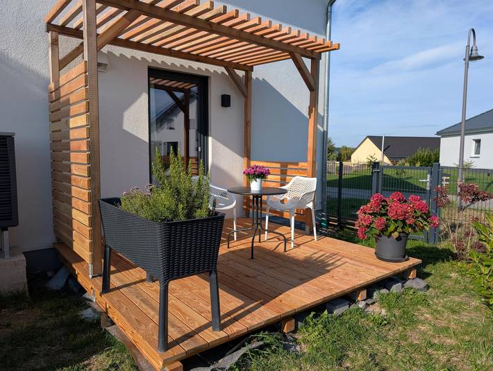 Ferienwohnung für 2 Personen, mit Terrasse und Garten