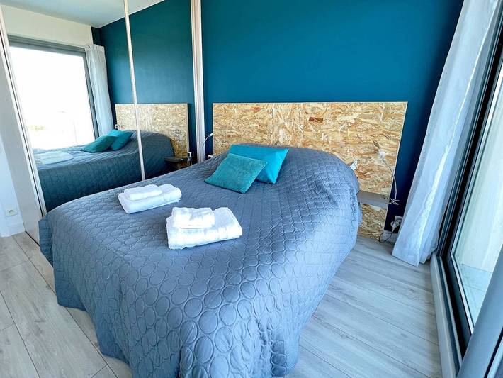 Appartement de vacances entier, Grand 2P - Vue Mer hallucinante - Terrasse - Parking - Clim - 200m Plage in Cagnes-sur-Mer, Côte méditerranéenne (France)