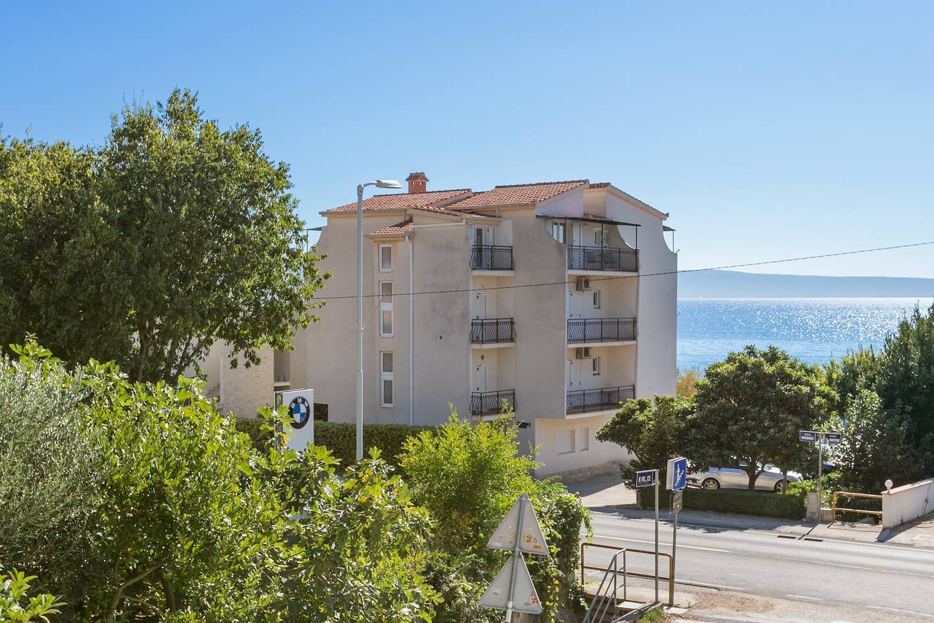 Ganze Wohnung, 1-Zimmer-Ferienwohnung am Strand Podstrana, Split A-13725-a in Podstrana, Split-Dalmatien