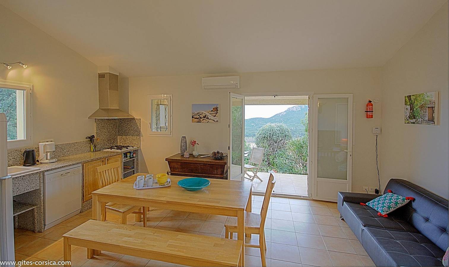 Casa rural con vistas al mar, piscina, terraza y aparcamiento - Monacia-d'Aullène in Roccapina, Monacia-d'Aullène