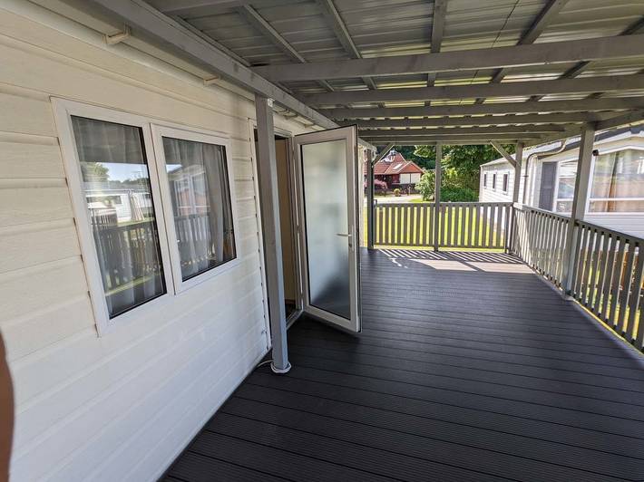 Camping für 4 Personen, mit Terrasse und Garten an der Nordsee
